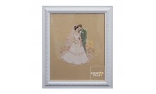 กรอบรูปผ้าปักพรีเวดดิ้ง